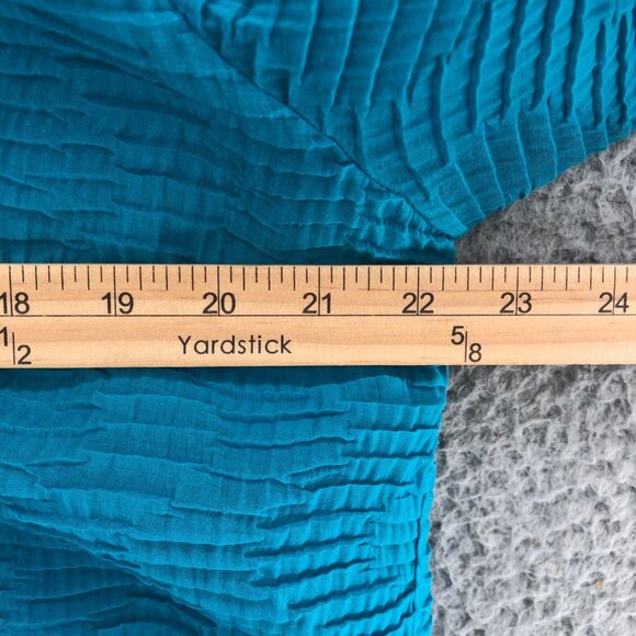 Chicos Top Womens 3 US Extra Large Blue Travelers Open Kimono Long Sleeve Layer - Picture 8 of 10